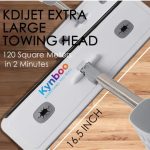 M6 Premium Microfiber Flat Mop for Floor Cleaning M-6 Removable Washable Cleaning Pad and Mop