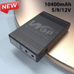 New WGP Mini UPS – (5V, 9V, 12V Output) -Capacity 10400mAh
