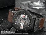 Curren 8301 - Brown Leather Belt Analog Watch for Men - Image 2