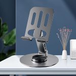 360 Rotating Metal Aluminum Alloy Phone Holder Stand Adjustable Universal Table Tablet Phone Stand - Image 2