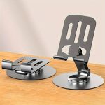 360 Rotating Metal Aluminum Alloy Phone Holder Stand Adjustable Universal Table Tablet Phone Stand - Image 3