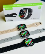 Keqiwear KW2 Max Smartwatch With 3 Bracelets – 49mm- Gold - Image 2