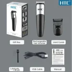 HTC AT-525 Professional Hair Clipper with 4 Length Settings, Hair Trimmer self-Sharpening Steel Blades, Easily use, , Black - Image 4