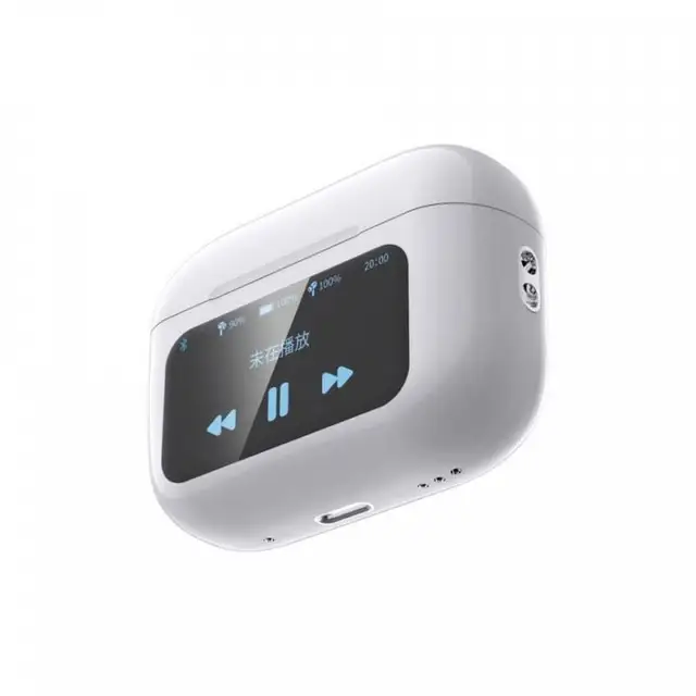 Airpods A9 Pro Earbuds 2024 TWS In-Ear Earbuds ANC/ENC Wireless Earphones LED Touch Screen Noise Cancelling LED Alarm Clock