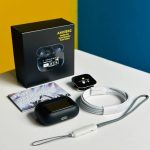 Airpods A9 Pro Touch Screen Display with ANC ENC TWS Earbuds - Black - Image 2