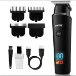 VGR V-937 Rechargeable Digital Display Professional Electric Hair & Beard Trimmer - Image 4
