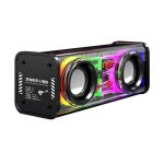 Macha A88 Transparent 10W Wireless Speaker Dual TWS Series Surround TF Card Double Horn RGB Lighting Mode Bluetooth Speaker - Image 5