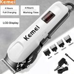Kemei Km-809A Digital Electric ac/dc Rechargeable Professional Hair Clipper Trimmer - Image 4
