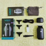 VGR V-932 Professional Rechargeable Corded & Cordless Pocket Hair Trimmer for Men’s Runtime: 120 Minutes, Black - Image 2