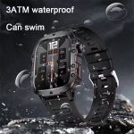 TIMACK® H11 Smart Watch 1.99" HD Full Touch Screen Men Bluetooth Call 44*38*13mm Magnetic Wireless Charging Custom Picture Smartwatch for IOS Android for Men